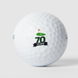 Pelotas De Golf Campo de golf número 70 par para golfista de 70 añ