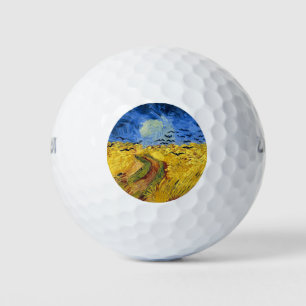Pelotas De Golf Campos de trigo de Van Gogh pintura impresionista