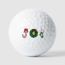 Pelotas De Golf Caña de caramelo de Navidad Campanas corona Muñeco