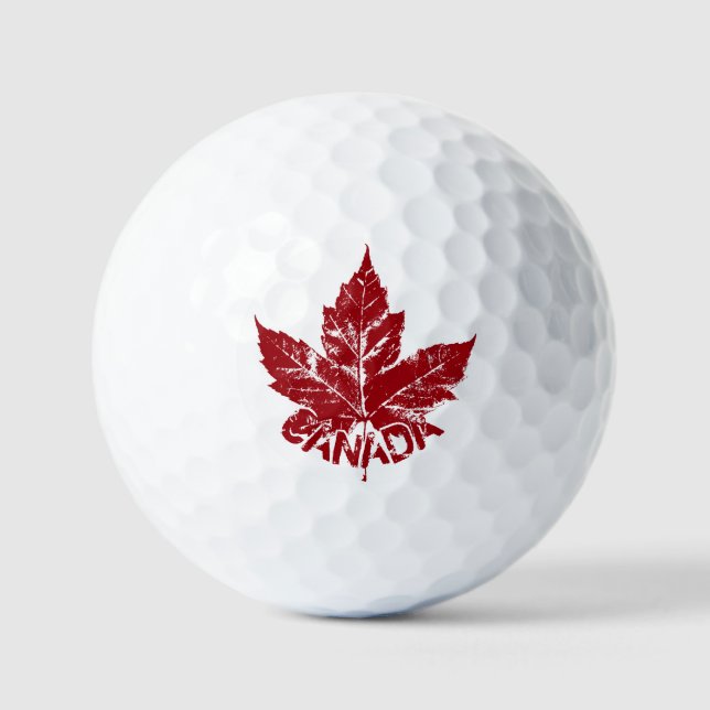 Pelotas De Golf Canadá Golf Balls Personalizado Canada Golf Gifts (Anverso)