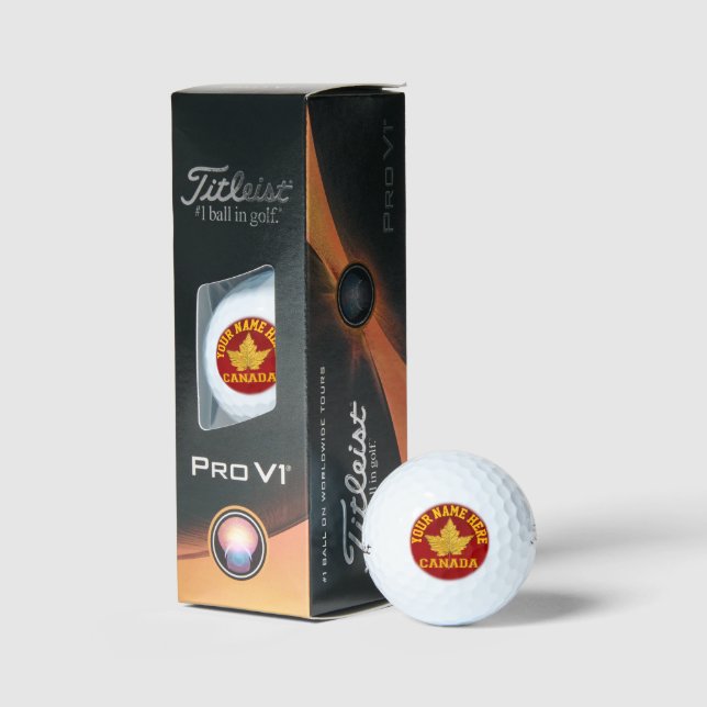 Pelotas De Golf Canada Varsity Golf Balls Personalizadas Regalos d (Embalaje)