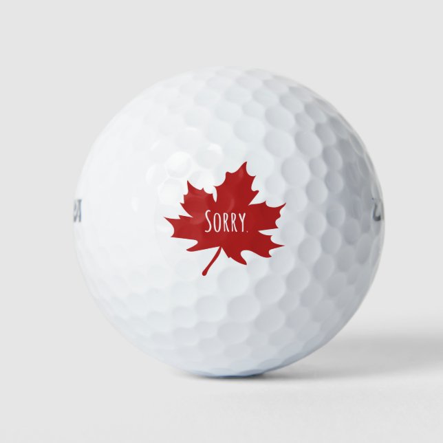 Pelotas De Golf Canadiense gracioso (Anverso)