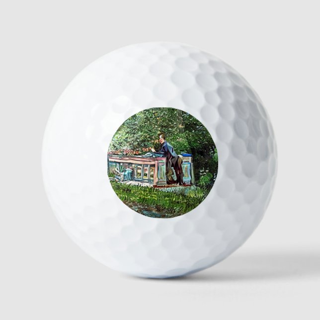 PELOTAS DE GOLF CANALES Y BARCAZAS ESTRECHAS (Anverso)
