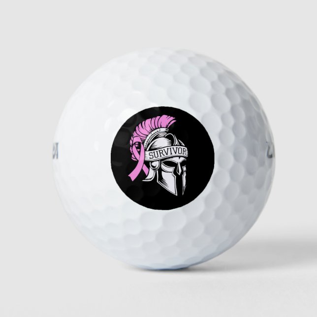 Pelotas De Golf Cáncer de Mama Superviviente (Anverso)