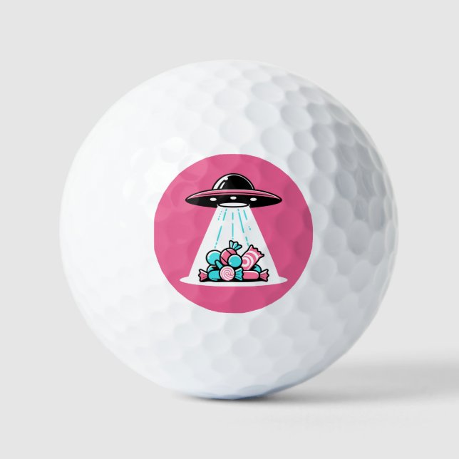Pelotas De Golf Candy de OVNI (Anverso)
