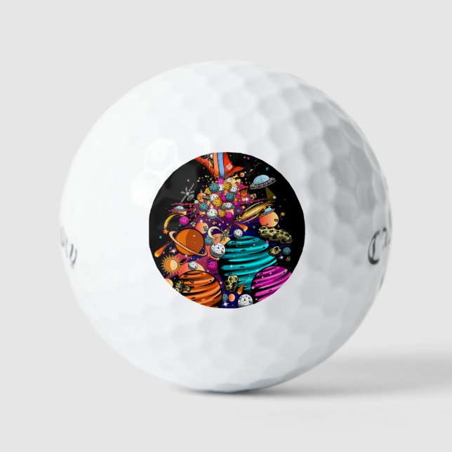Pelotas De Golf Candy espacial (Anverso)