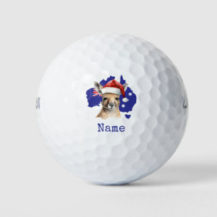 Pelotas De Golf Canguro en la bandera de Australia 