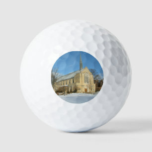 Pelotas De Golf Capilla Harbison en invierno en el Grove City Coll