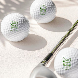 Pelotas De Golf Capricho Dibujado a Mano Recién Casados Coche Boda