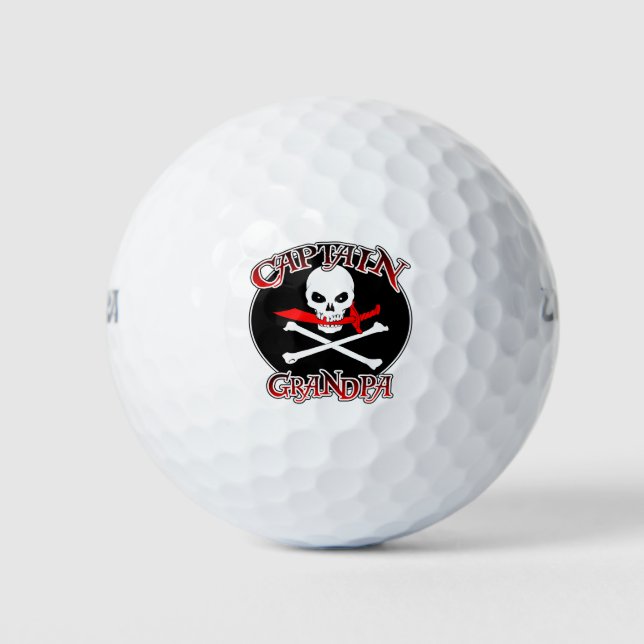 Pelotas De Golf Captain Grandpa Golf Balls (Anverso)