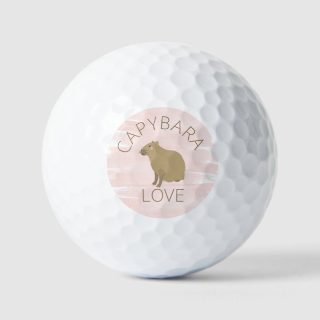 Pelotas De Golf Capybara Kawaii (Anverso)