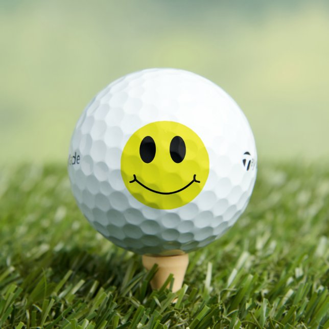 Pelotas De Golf Cara Amarilla Sonriente Clásica (Camiseta in situ)