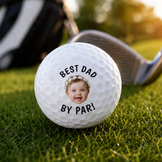 Pelotas De Golf Cara de Bebé Personalizada MEJOR PAPÁ POR PAR!