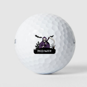 Pelotas De Golf Cara de calabaza de Halloween   Estilo de truco o 