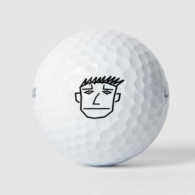 Pelotas De Golf Cara de hombre (Anverso)