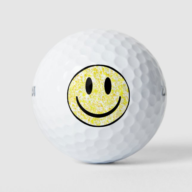 Pelotas De Golf Cara de sonrisa salpicada (Anverso)
