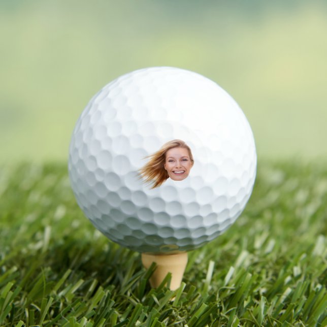 Pelotas De Golf Cara divertida: foto de Personalizado de Golfer pa (Camiseta in situ)