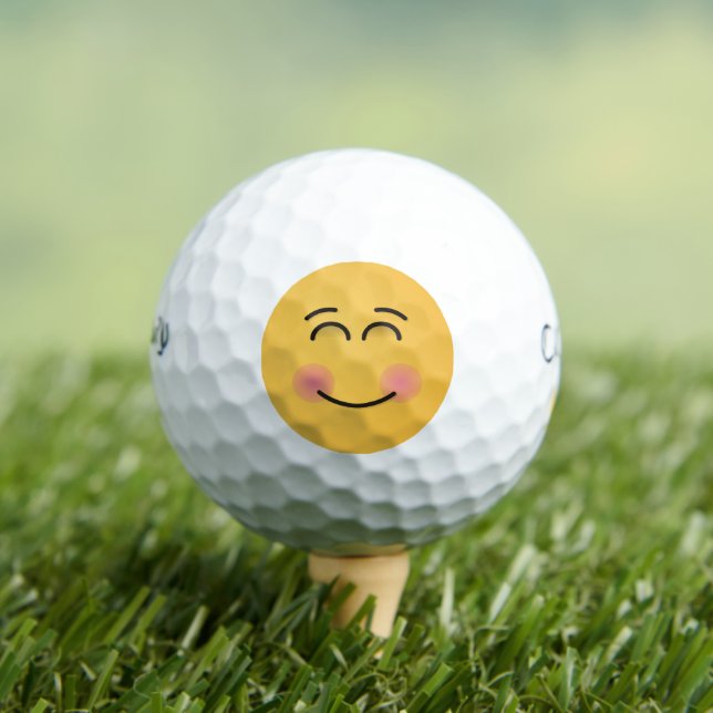 Pelotas De Golf Cara Sonriente con Ojos Sonrientes (Camiseta in situ)