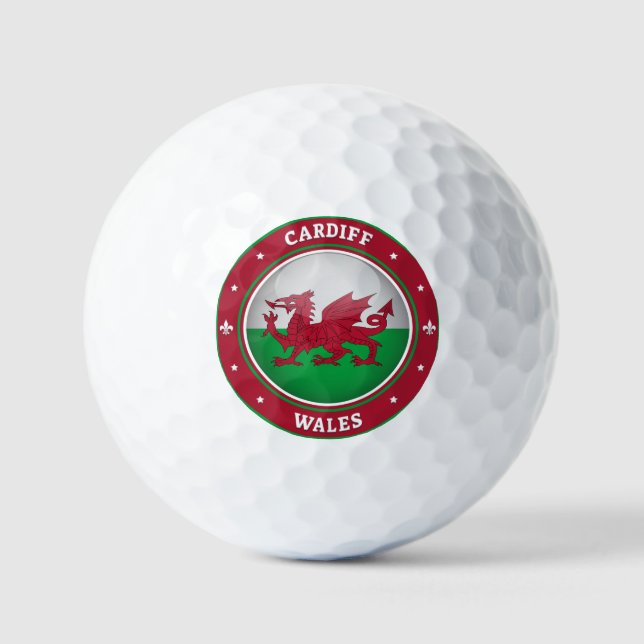 Pelotas De Golf Cardiff Wales (Anverso)