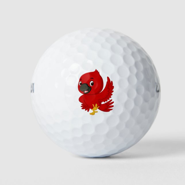 Pelotas De Golf Cardinal Bird (Anverso)