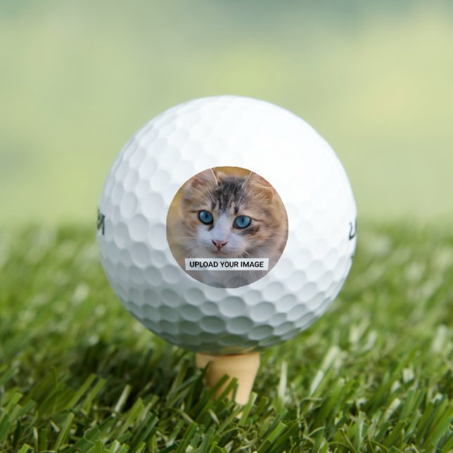Pelotas De Golf Cargar la foto de un gato lindo (Camiseta in situ)