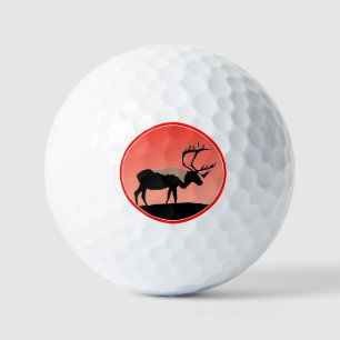 Pelotas De Golf Caribou at Sunset - Arte original de la vida salva