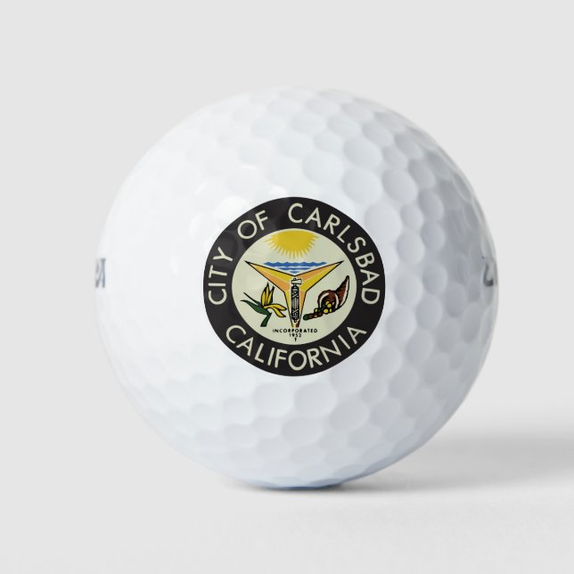 Pelotas De Golf Carlsbad (California) City Seal (Anverso)
