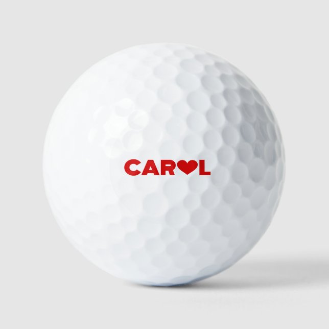 Pelotas De Golf Carol Love (Anverso)