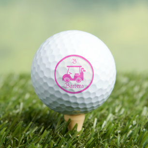 Pelotas De Golf Carrito de Golf de Dama Conciencia del Cáncer de M