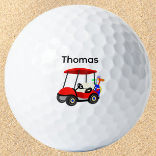 Pelotas De Golf Carrito de Golf Rojo para Niño