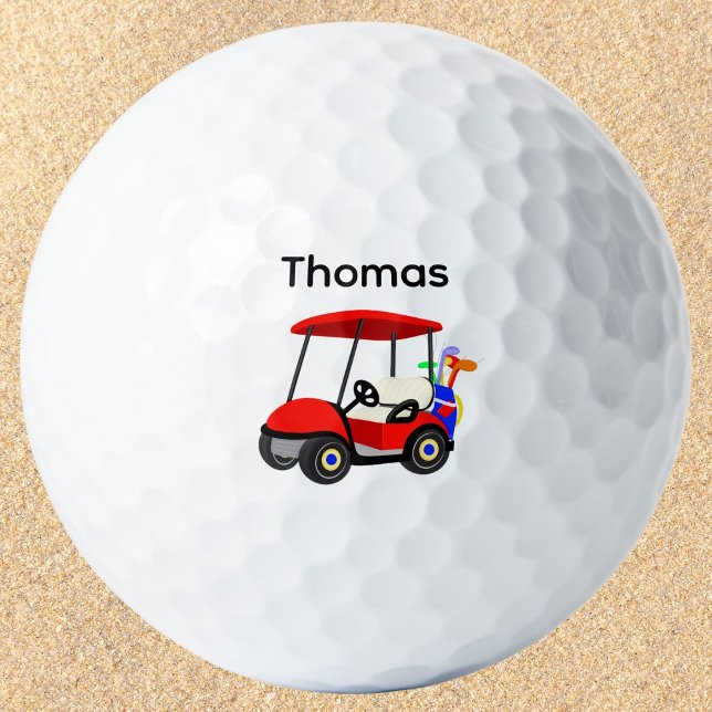 Pelotas De Golf Carrito de Golf Rojo para Niño (Subido por el creador)