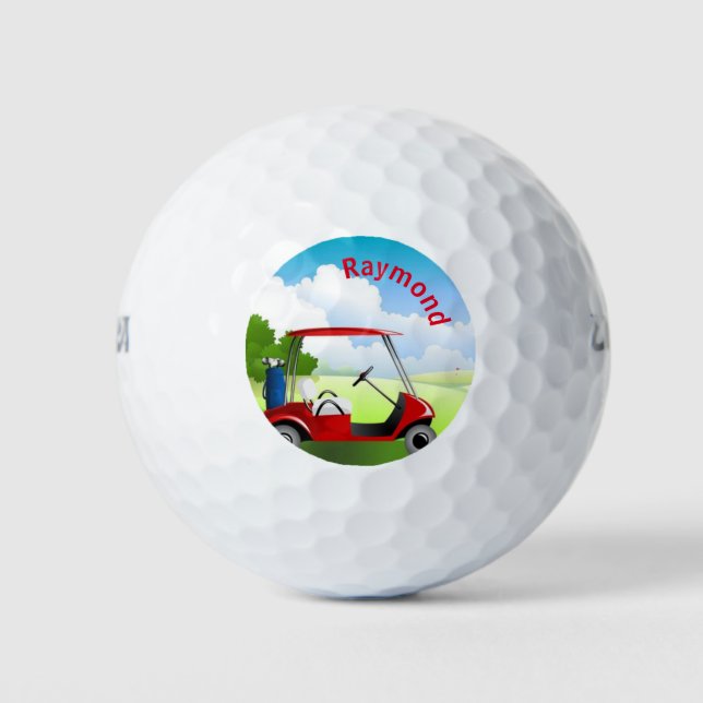 Pelotas De Golf Carro de golf (Anverso)
