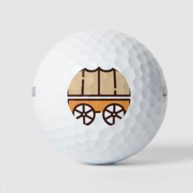Pelotas De Golf Carro de vagón (Anverso)