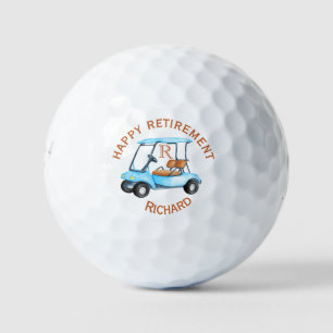 Pelotas De Golf Carro monograma de nombre personalizado