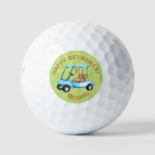 Pelotas De Golf Carro monograma de nombre personalizado