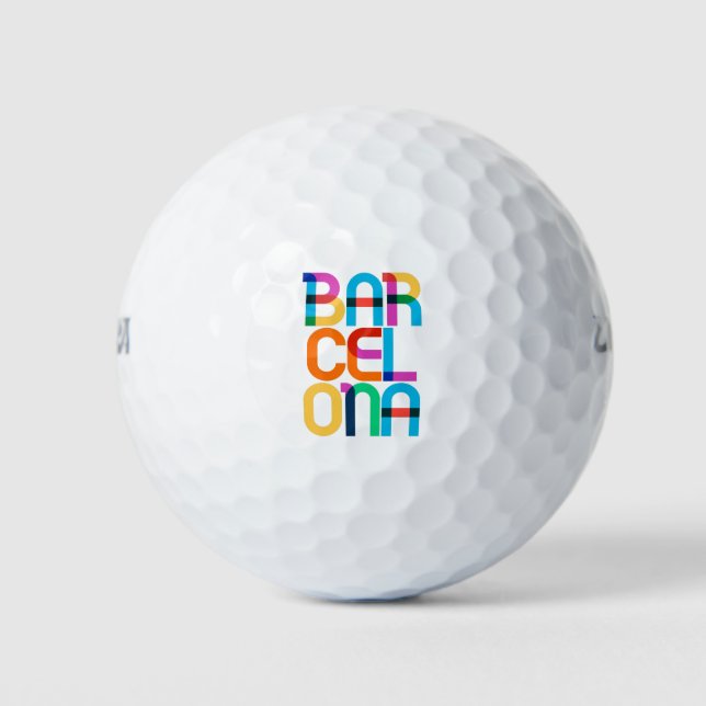 Pelotas De Golf Cartas de arte pop de España en Barcelona (Anverso)