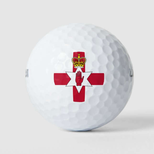 Pelotas De Golf Cartel de Irlanda del Norte (Anverso)