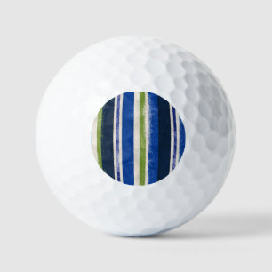 Pelotas De Golf Casa de Club de Golf Rayas Azules y Verdes