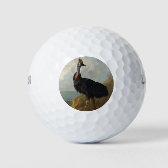 Pelotas De Golf Cassowary (pájaro australiano) (Arte de animales s (Anverso)