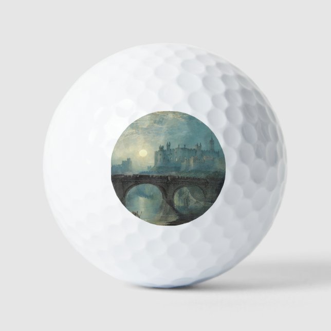 Pelotas De Golf Castillo de William Turner Alnwick (Anverso)