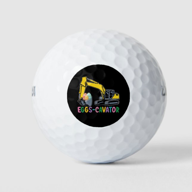 Pelotas De Golf Cavador de huevos Excavadora de Huevos de Pascua (Anverso)
