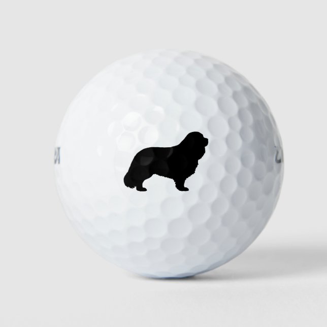 Pelotas De Golf Cavalier King Charles Spaniel Silhouette (Anverso)