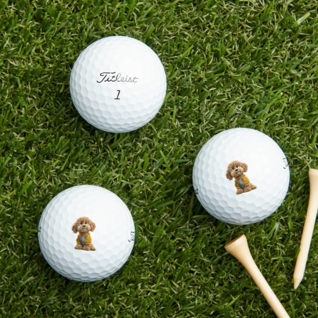 Pelotas De Golf Cavapoo Golf Balls (Césped in situ)