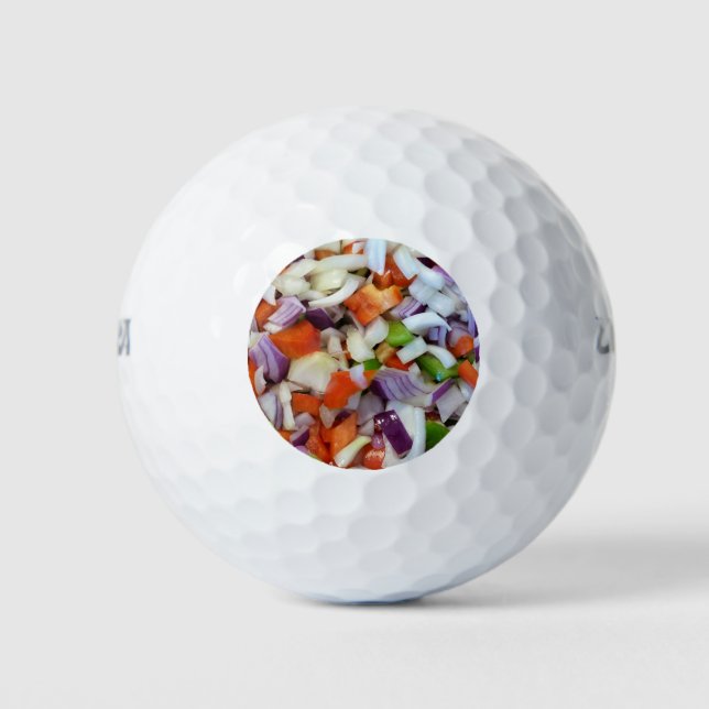 Pelotas De Golf Cebolla y Pimientos (Anverso)