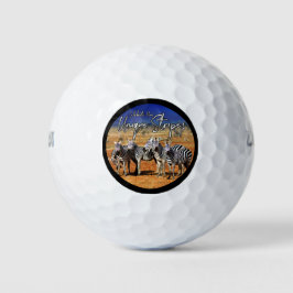 Pelotas De Golf "Celebra tus franjas únicas" Arte de cebra
