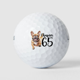 Pelotas De Golf Celebración de los 65 Años de Golf con Bulldog fra