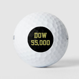 Pelotas De Golf Celebración del Dow 55,000 en el Mercado de Valore
