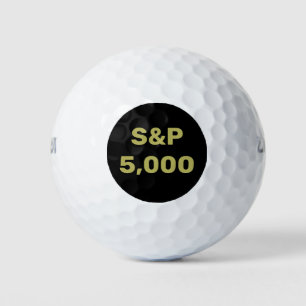 Pelotas De Golf Celebración del Índice de Mercado de Valores de Ni