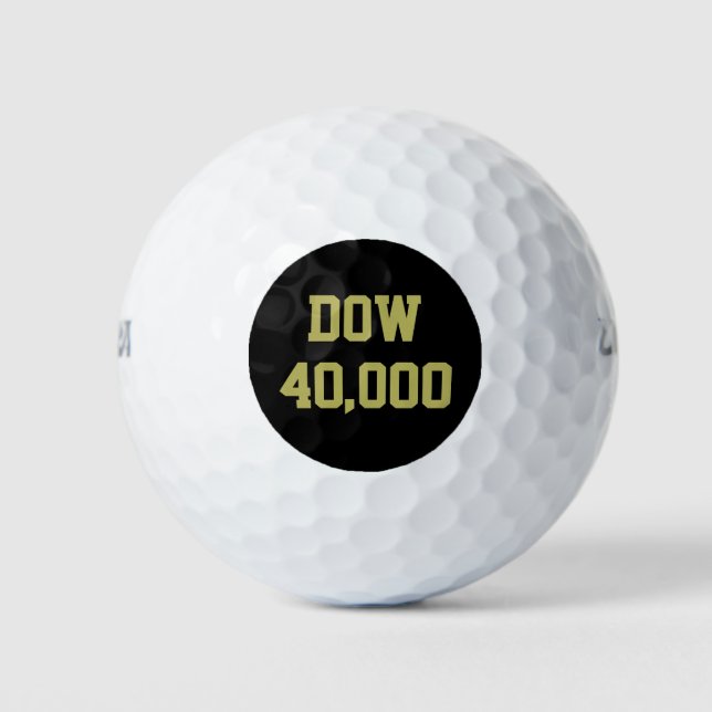 Pelotas De Golf Celebración del mercado de valores Dow 40000