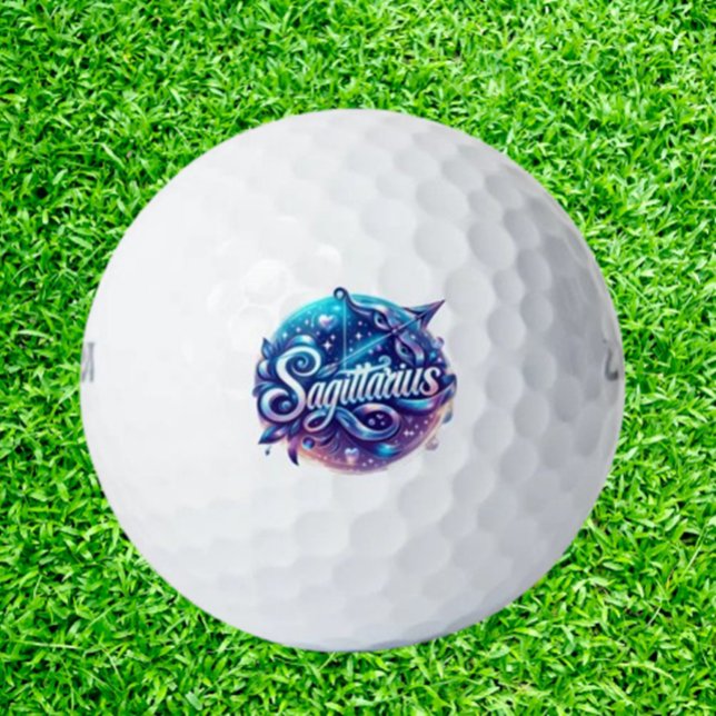 Pelotas De Golf Celebrating sagittarius (Make your special day unforgettable with personalized Sagittarius golf balls! )